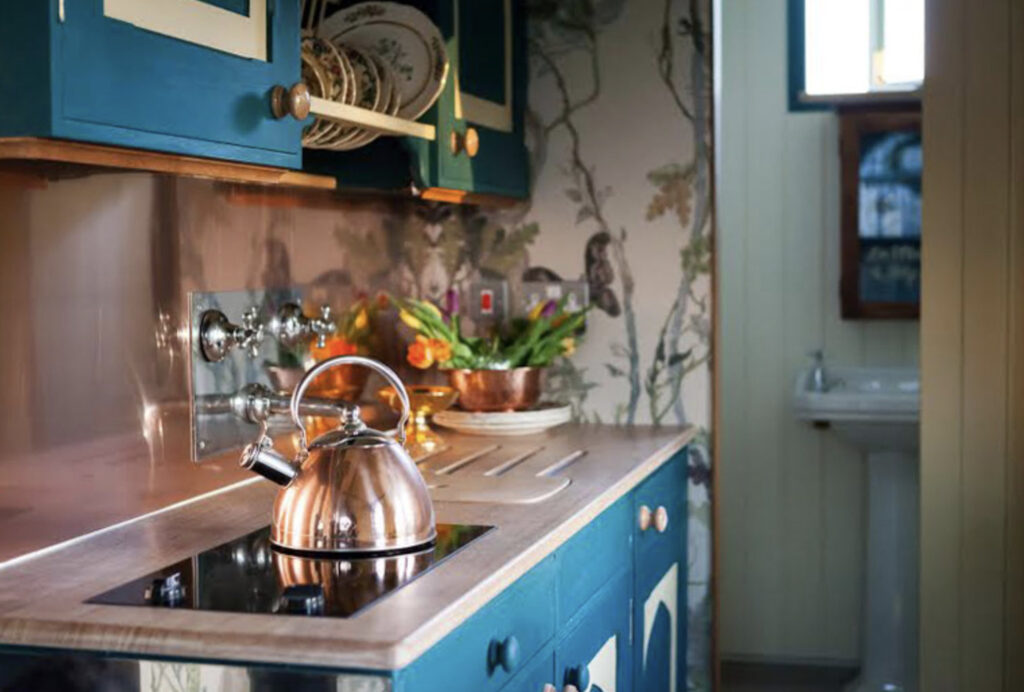 Love Lane Caravan Chapel Interior Kitchen