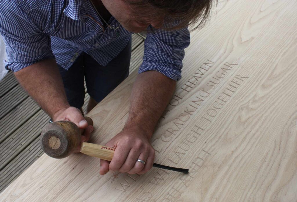 Julian carving text