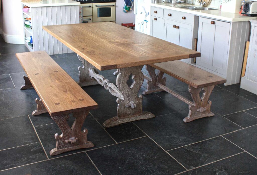 Oak Table and Benches